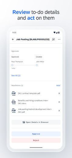 SAP Mobile Start ekran görüntüsü