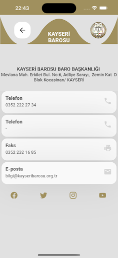 Kayseri Barosu Duruşma Takip ekran görüntüsü
