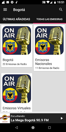 Bogota Radio Stations ekran görüntüsü