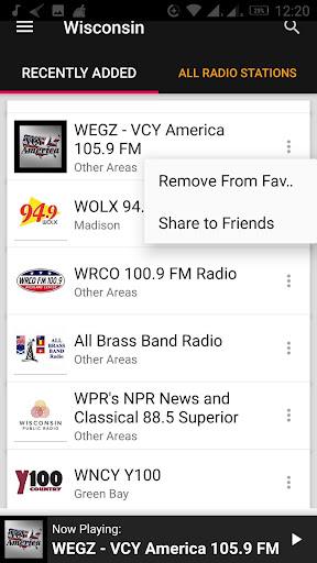 Wisconsin Radio Stations - USA ekran görüntüsü