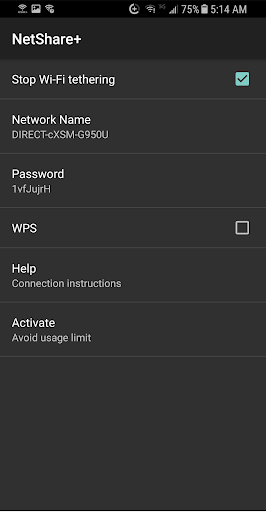 NetShare+  Wifi Tether ekran görüntüsü