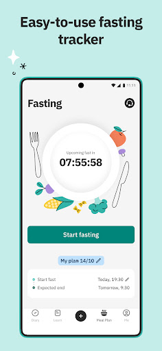 Unimeal: Fasting and Diet ekran görüntüsü