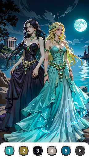 Epic Fantasy Color by Numbers ekran görüntüsü