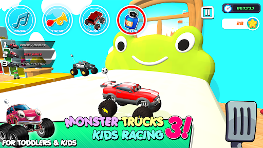 Monster Trucks Game for Kids 3 ekran görüntüsü