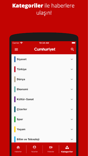 Cumhuriyet ekran görüntüsü