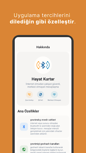 Deprem İnternetsiz - Mesh Chat ekran görüntüsü