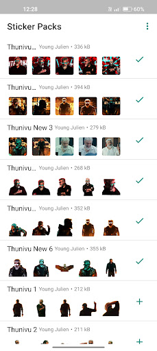 Ajith Thunivu Stickers ekran görüntüsü