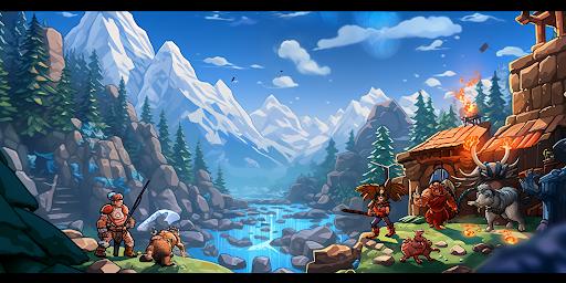 Idle Pixel Heroes: Idle Merger ekran görüntüsü
