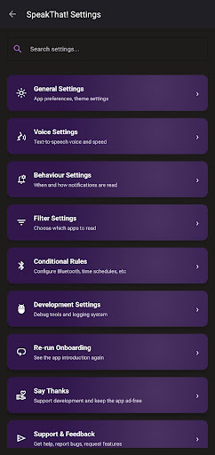 SpeakThat! Notification Reader ekran görüntüsü