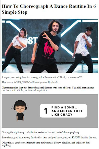 How to Make a Dance ekran görüntüsü