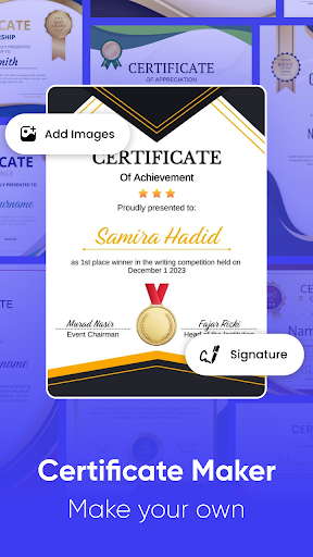 AI Certificate Maker : AI Card ekran görüntüsü
