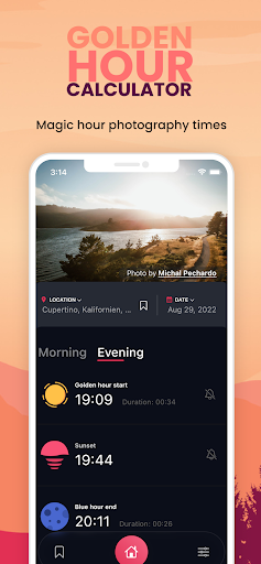Golden Hour Calculator ekran görüntüsü