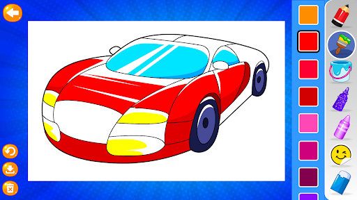 Car Coloring Games ekran görüntüsü