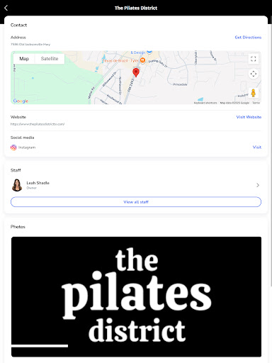 The Pilates District ekran görüntüsü