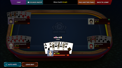 Draw Poker Online ekran görüntüsü