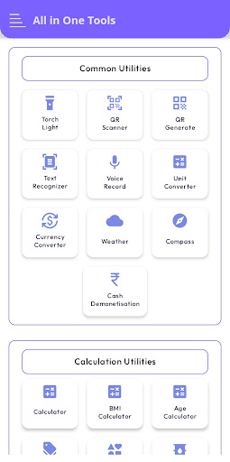 All Tools in One App ekran görüntüsü