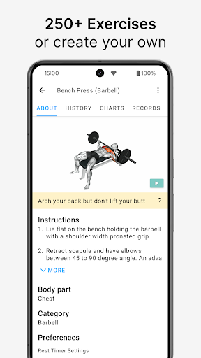 Strong Workout Tracker Gym Log ekran görüntüsü