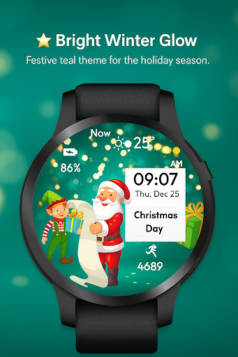 Christmas Dashboard WatchFace ekran görüntüsü