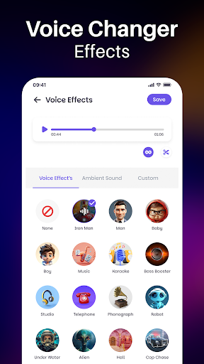 Voice Changer App - Voizy ekran görüntüsü