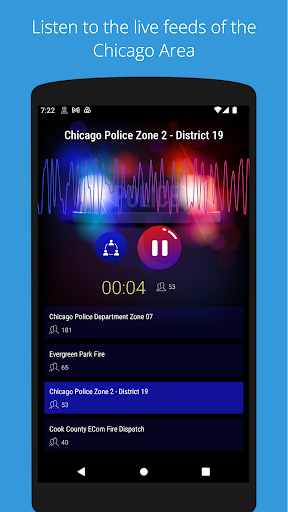 Chicago Police Scanner ekran görüntüsü