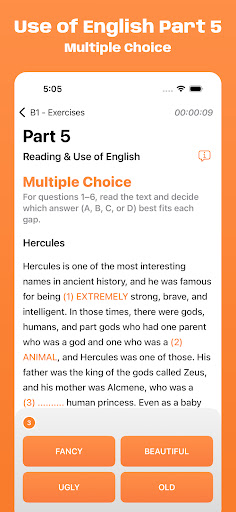 Cambridge B1 Exam Simulator ekran görüntüsü