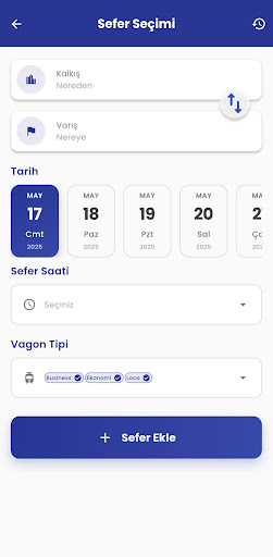 Tren Bilet Alarm: Koltuk Alarm ekran görüntüsü
