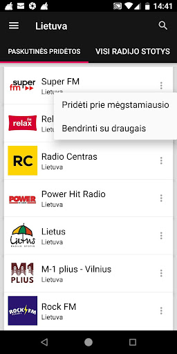 Lithuanian Radio Stations ekran görüntüsü