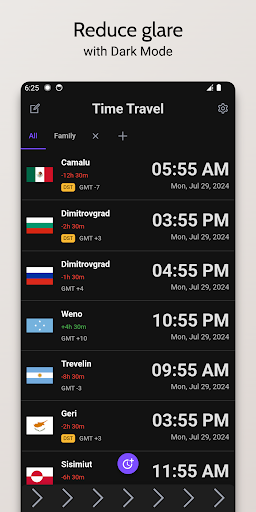 Time Travel: World Clocks ekran görüntüsü