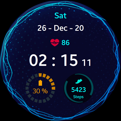 Music Pulse Watch Face ekran görüntüsü