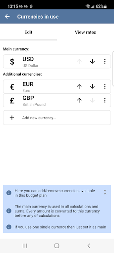 Bütçe Planlayıcı ekran görüntüsü