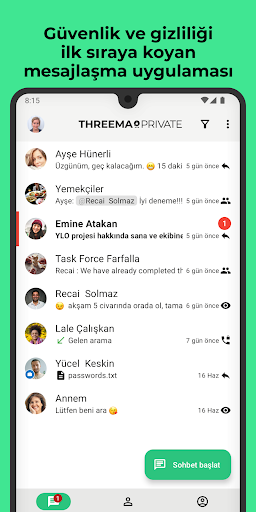Threema. Güvenli Mesajlaşma ekran görüntüsü