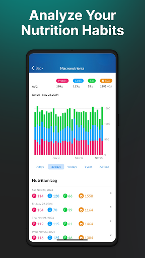 MacrosFirst - Macro Tracker ekran görüntüsü
