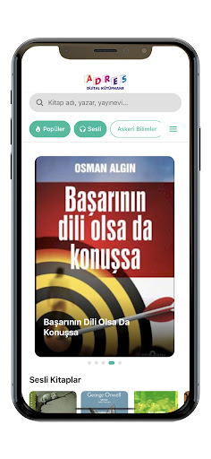 Adres Dijital Kütüphane ekran görüntüsü