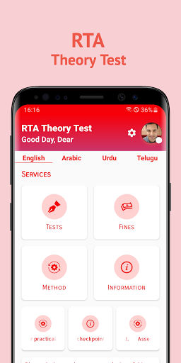 RTA Theory Test ekran görüntüsü