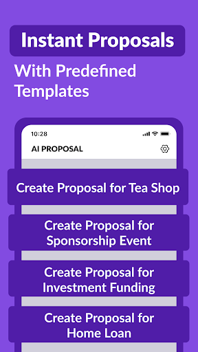 AI Proposal Writer, Generator ekran görüntüsü
