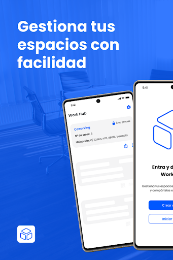 Work Hub - Gestiona espacios ekran görüntüsü