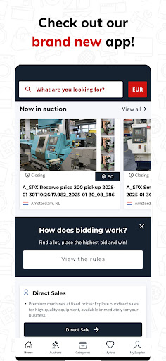Surplex Auctions ekran görüntüsü