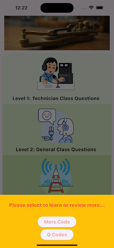 Ham Radio Exam Trainer ekran görüntüsü