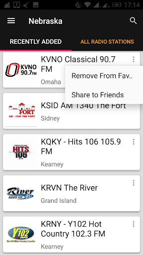 Nebraska Radio Stations - USA ekran görüntüsü