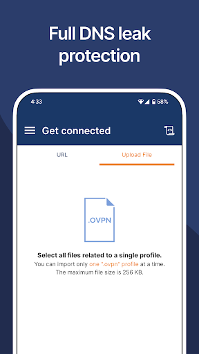 OpenVPN Connect ekran görüntüsü