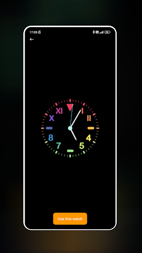 Neon Clock Wallpaper ekran görüntüsü