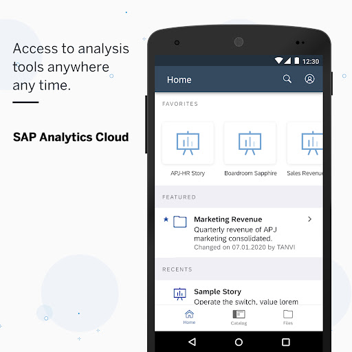 SAP Analytics Cloud ekran görüntüsü