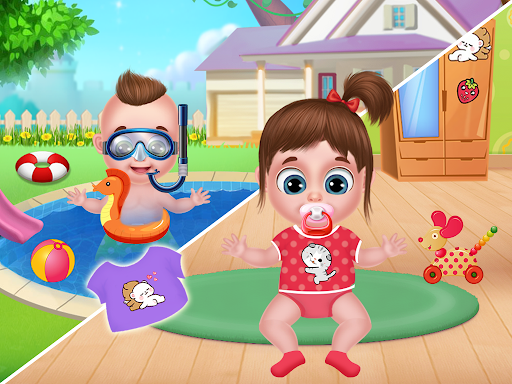 Twins babysitter daycare games ekran görüntüsü