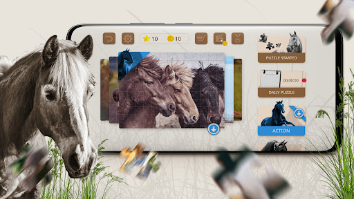 Jigsaw Puzzle Horses Edition ekran görüntüsü