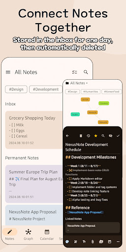 NexusNote: Markdown & Backlink ekran görüntüsü