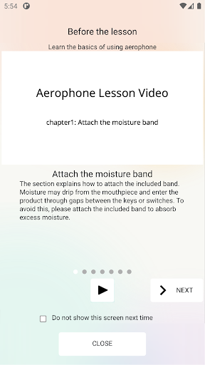 Aerophone Lesson ekran görüntüsü