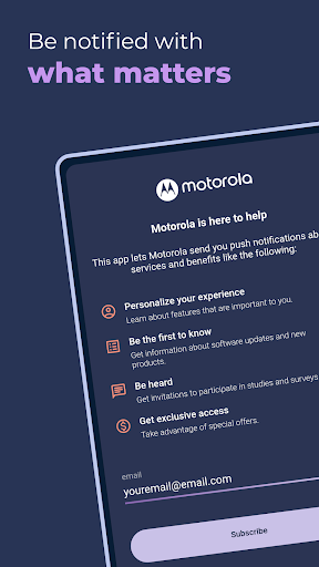 Motorola Notifications ekran görüntüsü