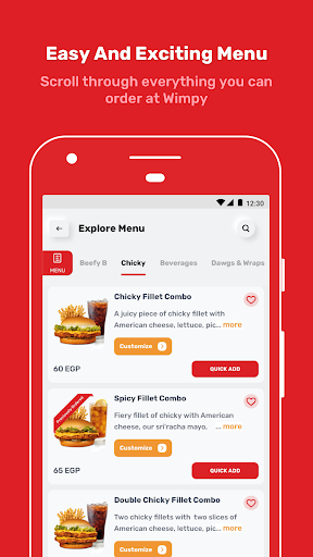 Wimpy Egypt Order Food Online ekran görüntüsü