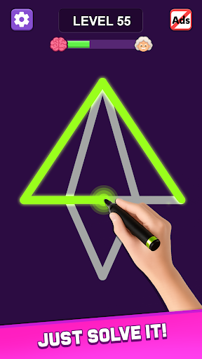 One Go Line Puzzle ekran görüntüsü