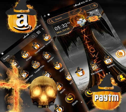 Scary Halloween Launcher Theme ekran görüntüsü